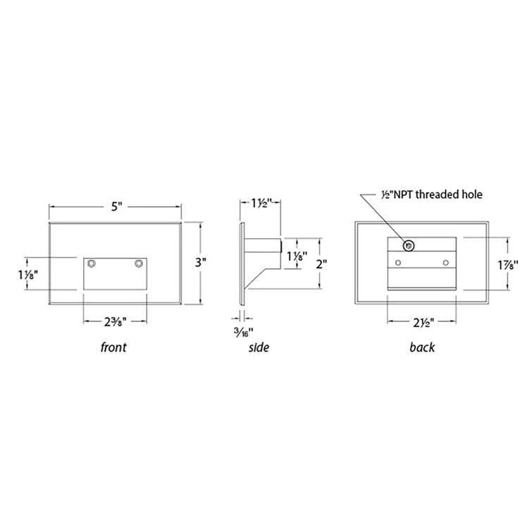 LEDme 120V Integrated LED Horizontal Step and Wall Light