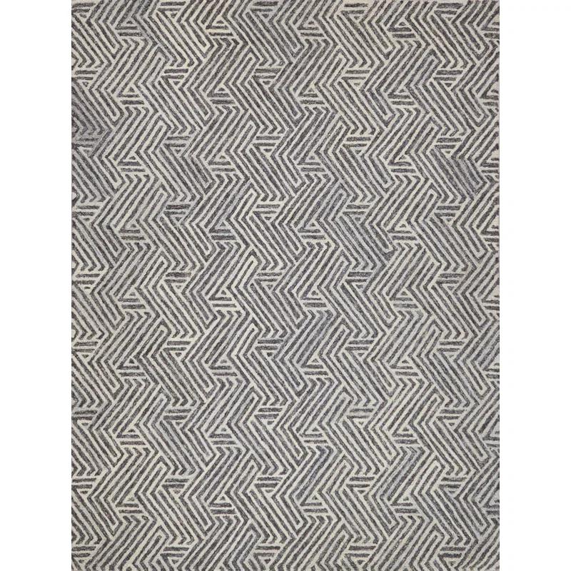 EXQUISITE RUGS Exquisite Rugs Naturals Handmade Hand-Tufted New Zealand Wool On Canvas Gray/Ivory Area Rug