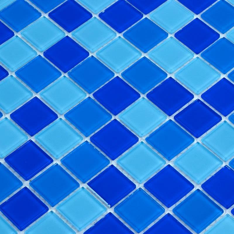 WS Tiles® 1" x 1" Straight Edge Glass Mosaic Tile