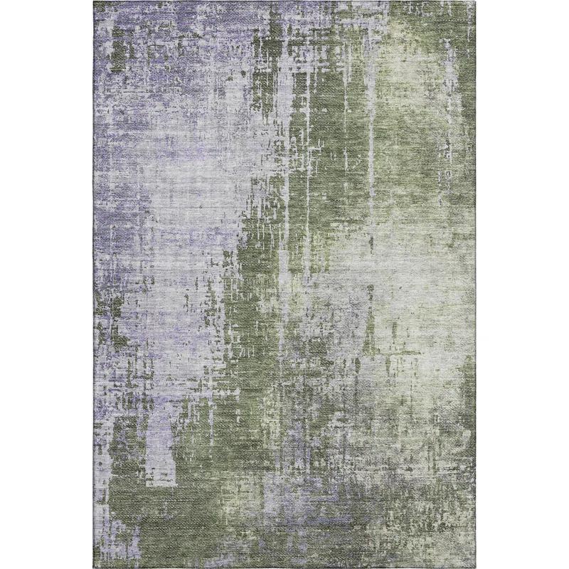 Premium Machine Washable Mayfield Olive Rug