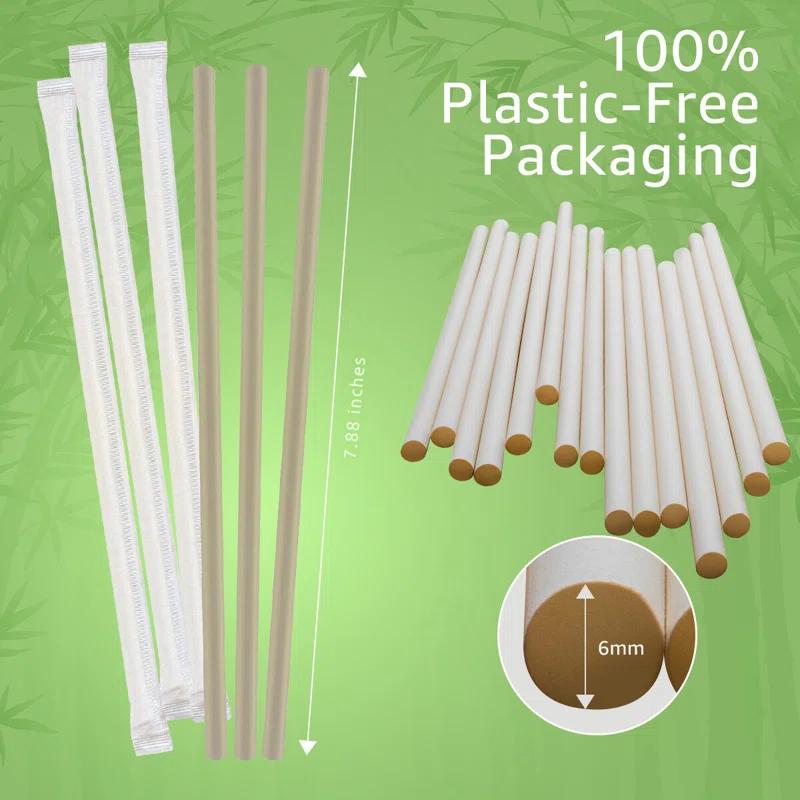 Ibambo Bamboo Straws - Disposable Eco-Friendly Sippers