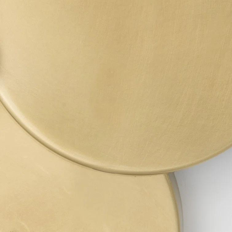 Aged Brass 2-Light Dimmable Sconce with Silk Shade