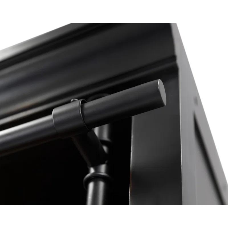 Birch Lane™ Lizzy 8' Tall Wood Bookcase with Fireplace Insert, Storage Organizer, Fully Assembled