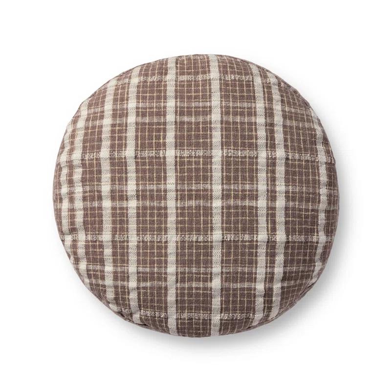 Wallace Pouf by Chris Loves Julia x Loloi - Chocolate