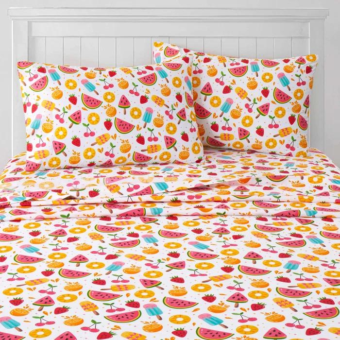 Sweet Home Collection Kids' Printed Bright & Fun Microfiber Sheet Sets