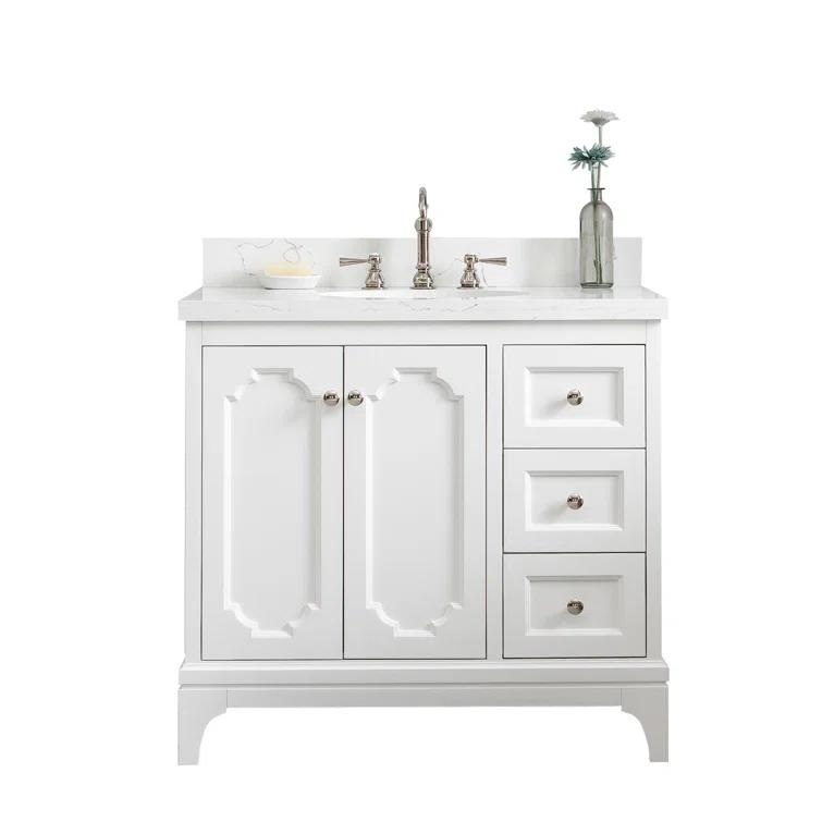 Willa Arlo™ Interiors Bernardo 36'' Single Bathroom Vanity with Stone Top