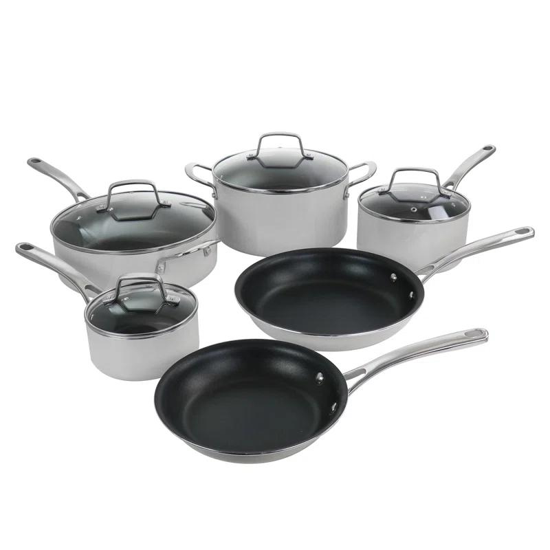 Martha Stewart Martha Stewart 10 - Piece  Aluminum Nonstick Cookware Set