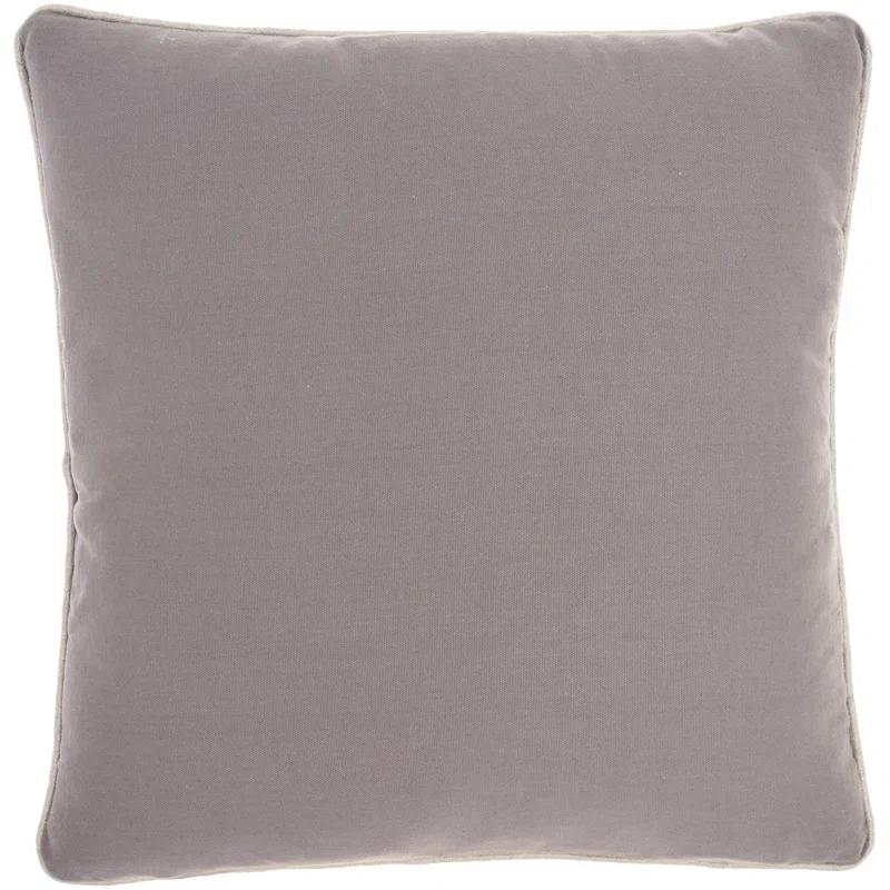 Mina Victory 18" Periwinkle Cotton Throw Pillow