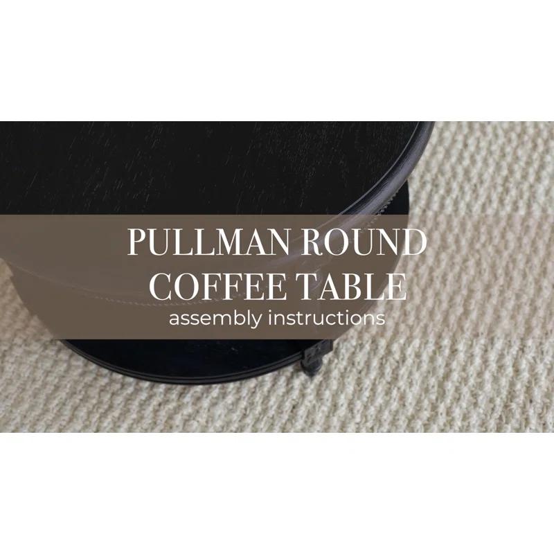 Maven Lane Pullman Round Wooden Coffee Table