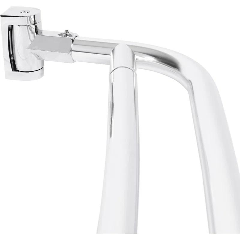 VOMGEB1 Double Curved Shower Rod, Durable Metal Construction