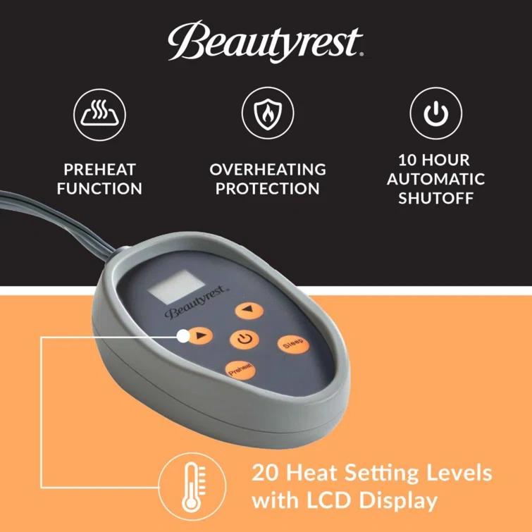 Beautyrest Beautyrest Heated Plush Blanket