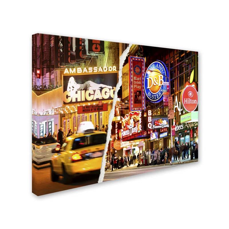 Trademark Fine Art " Times Square Colours " by Philippe Hugonnard