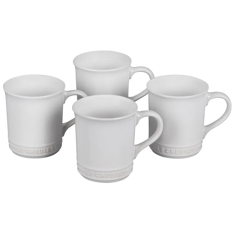 Le Creuset ® 14-oz. White Mugs, Set of 4