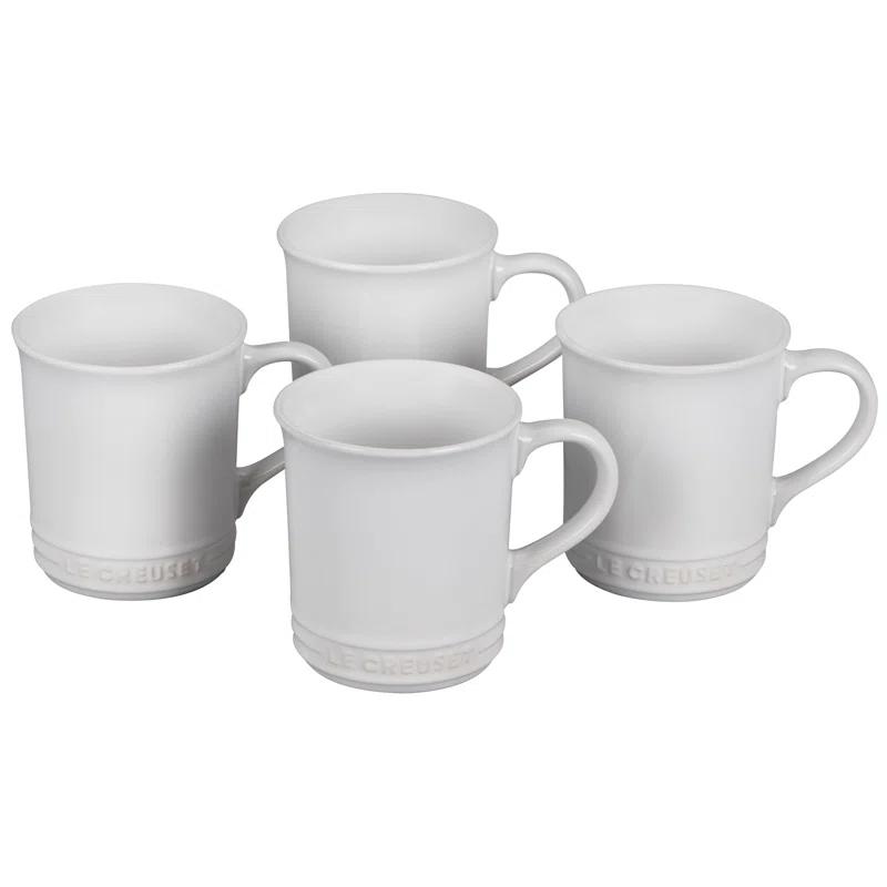 Le Creuset ® 14-oz. White Mugs, Set of 4