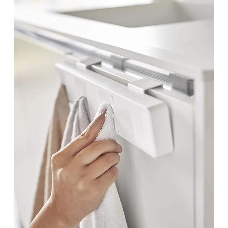 Yamazaki Home Yamazaki Home Self Adhesive Towel Holder, Plastic, No Assembly Req. 5197