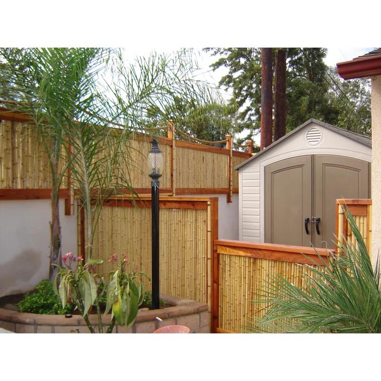 Backyard X-Scapes Natural Bamboo Fencing Decorative Privacy Screen No Dig Fence Panel