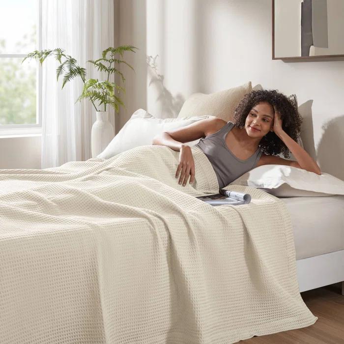 Waffle Weave Cotton Blanket
