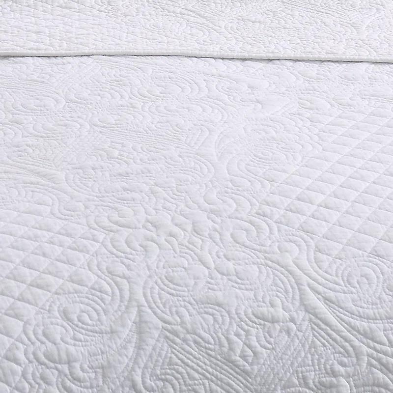 French Tile Scalloped Quilt Set Cotton Standard Quilt Set