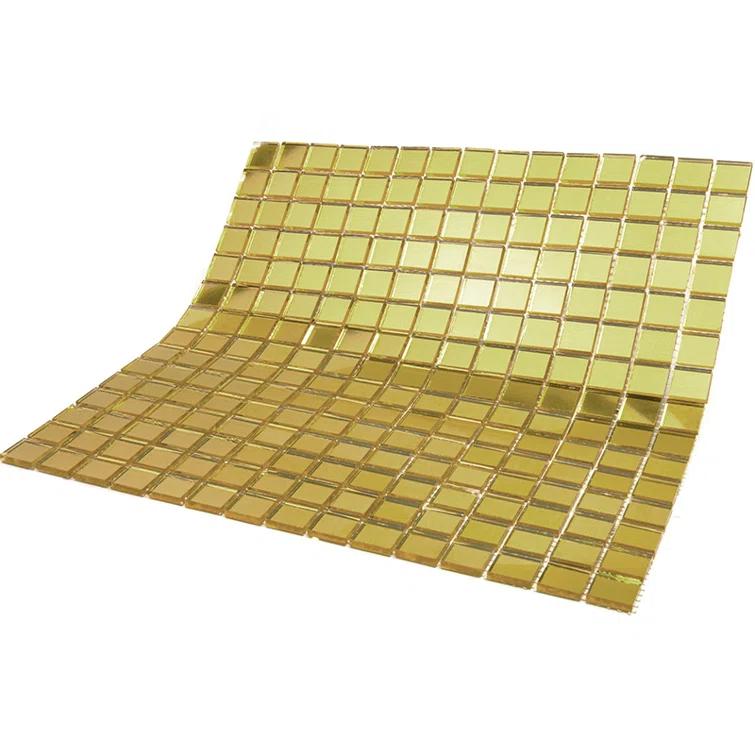 Apollo Tile Altin 0.8" x 0.8" Glass Grid Mosaic Wall & Floor Tile (Set of 20)