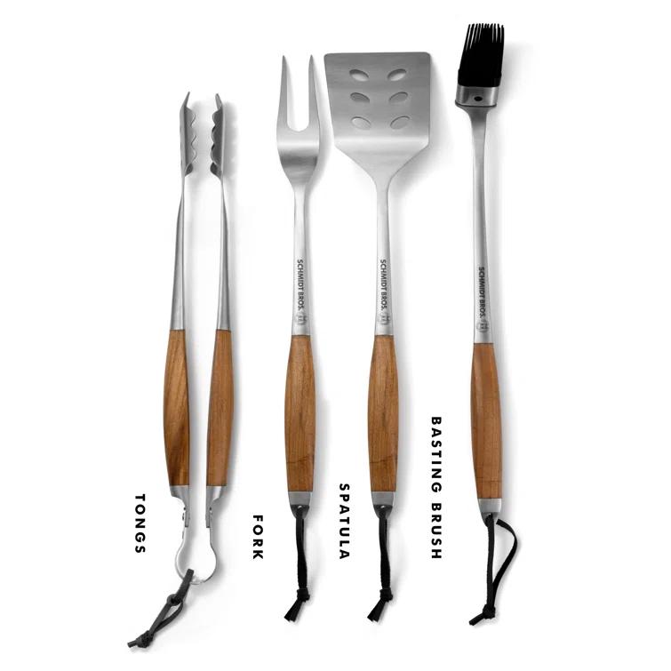 Schmidt Brothers Bonded Teak 4-Piece Grill Set