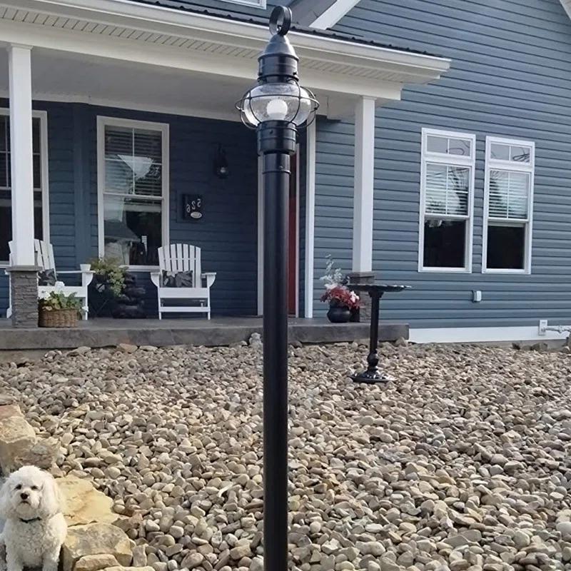 Astoria Grand Outdoor Lamp Post Light Fixture,Exterior Lantern for Yard, Garden, Patio, Porch, Driveway, Walkway