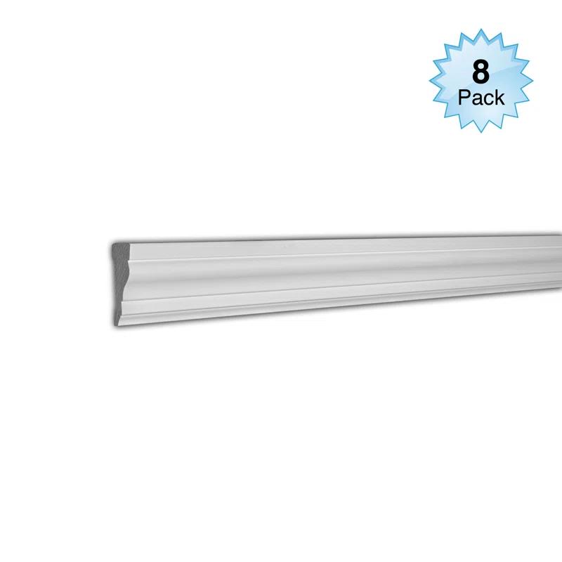 Architectural Products by Outwater L.L.C. WM 361 2-1/2 in x 11/16 in x 96 in Recycled Polystyrene Case Moulding Pro Pack 64 LF (Set of 8)