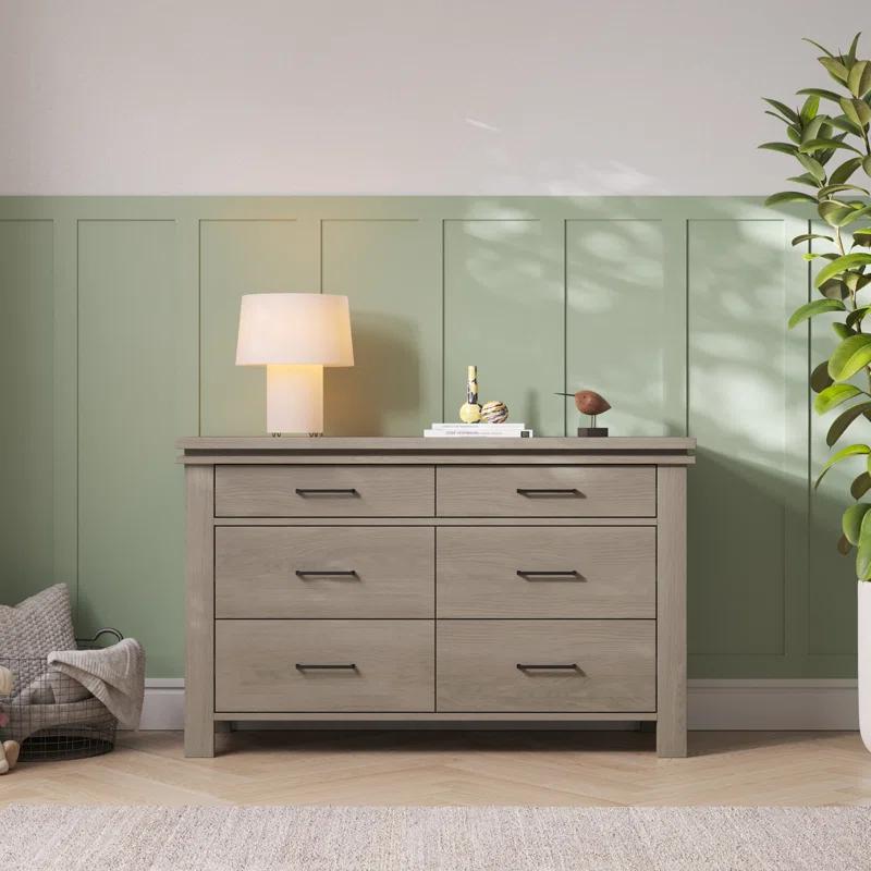 Child Craft Denman 55" Wide 6-Drawer Double Dresser