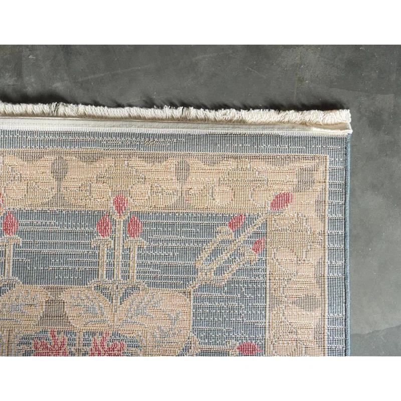 Unique Loom Contemporary Stirling Area Rug Denim Color