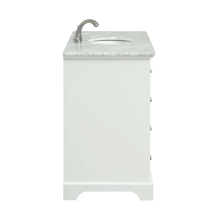Birch Lane™ Hermes 48'' Single Bathroom Vanity with Marble Top