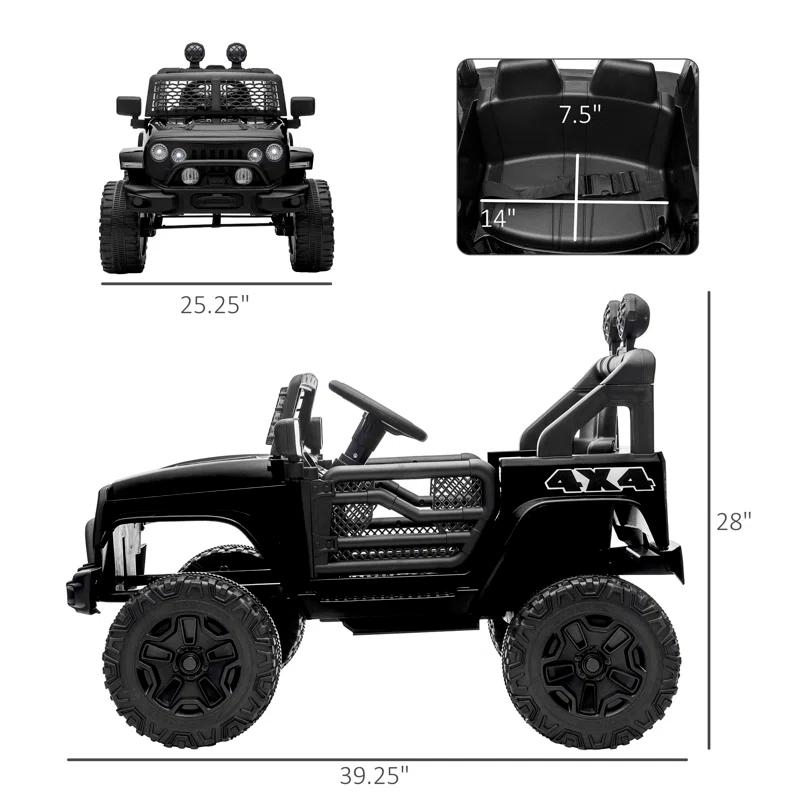Aosom Aosom 12 Volt 1 Seater All-Terrain Vehicles Battery Powered Ride On with Remote Control