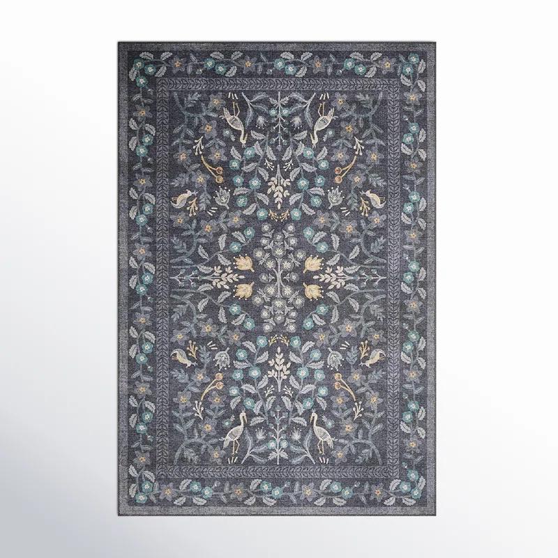 Rifle Paper Co. x Loloi Maison Nightingale Black Rug