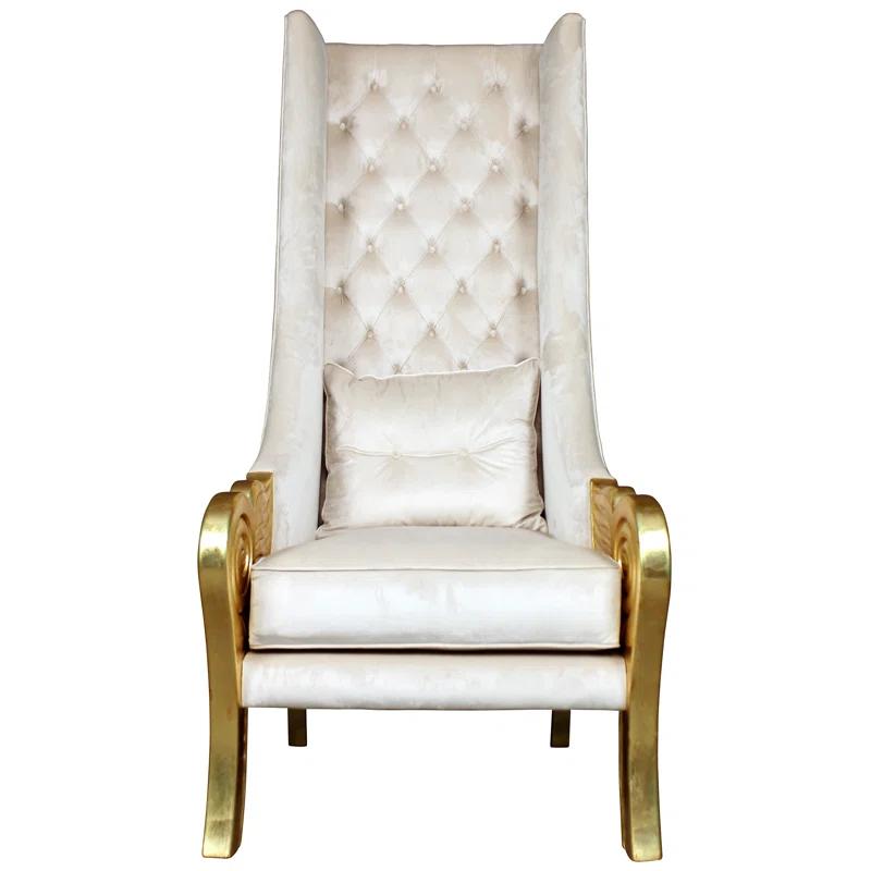 Design Toscano Eros Tufted Wingback Chair