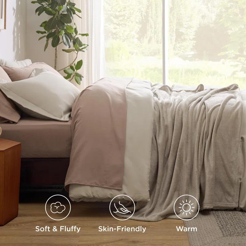 Bedsure Bedsure Prewashed Bedding Set with Soft Fleece Microfiber Bed Blanket
