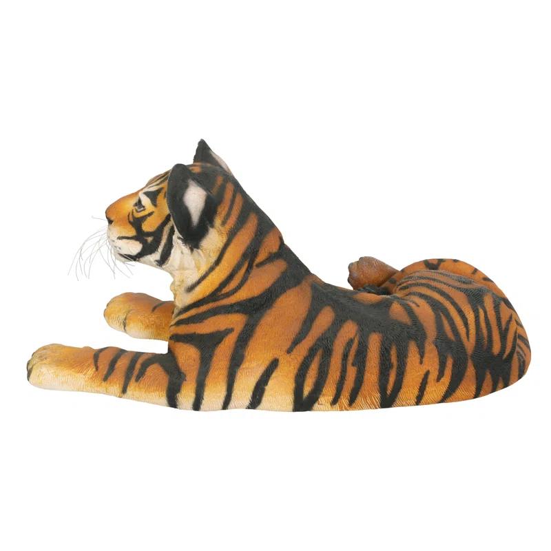 Design Toscano The Grand Scale Wildlife Animal Lying Down Tiger Cub Statue