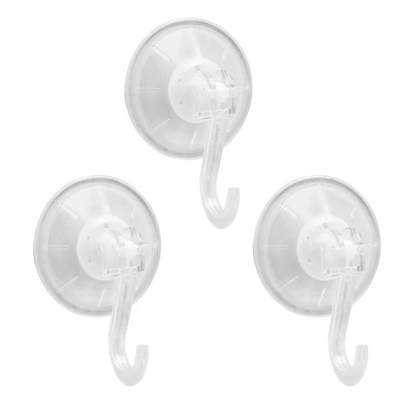 Kenney KN61551V3 Suction Cup Wall Mounted Towel Hook (Set of 3)