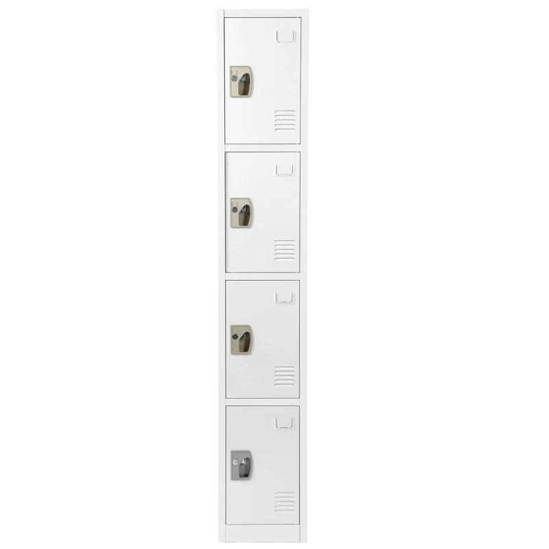 AdirOffice 12'' Wide Steel 4-Tier School and Gym Locker
