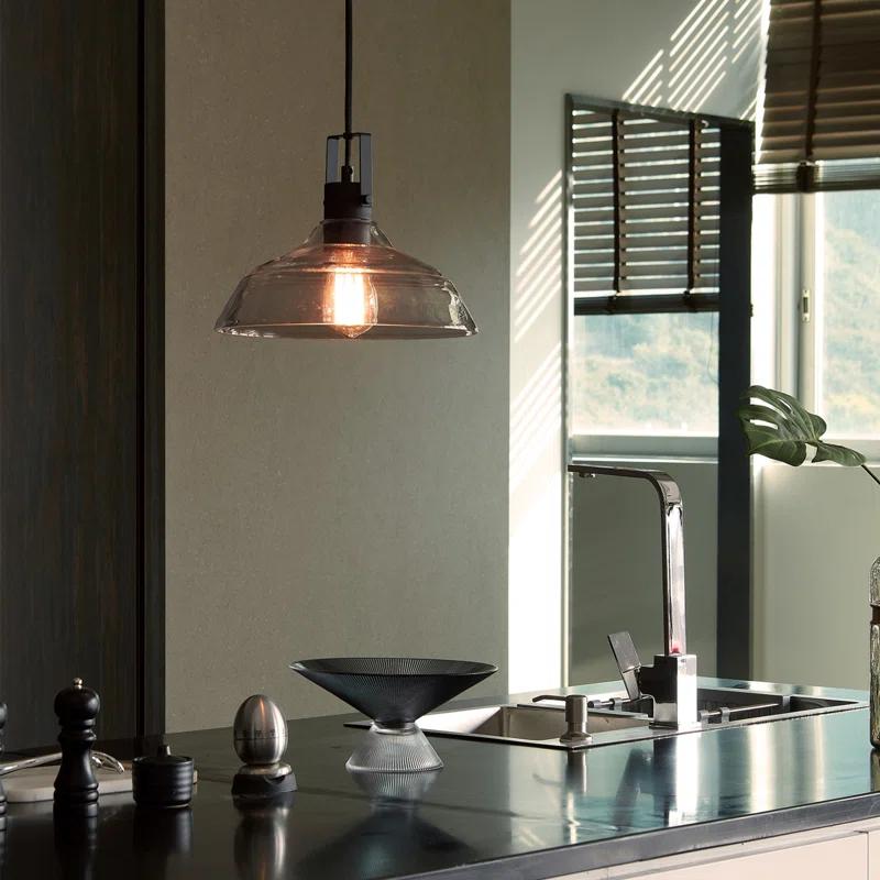 Globe Electric Company Sutton 1 - Light Matte Black Single Pendant