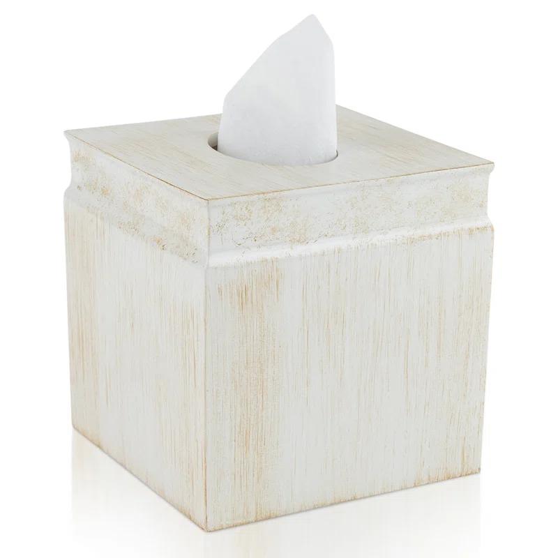 Creative Scents Rustic Luxe Square Tissue Box Cover