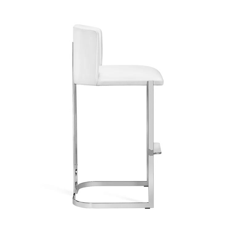 Interlude Banks Upholstered Counter Stool with Metal Frame