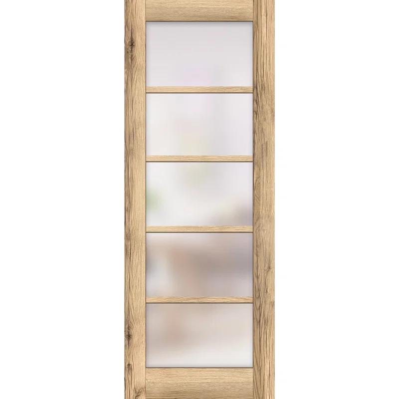 Quadro Solid + Manufactured Wood Paneled Slab Door