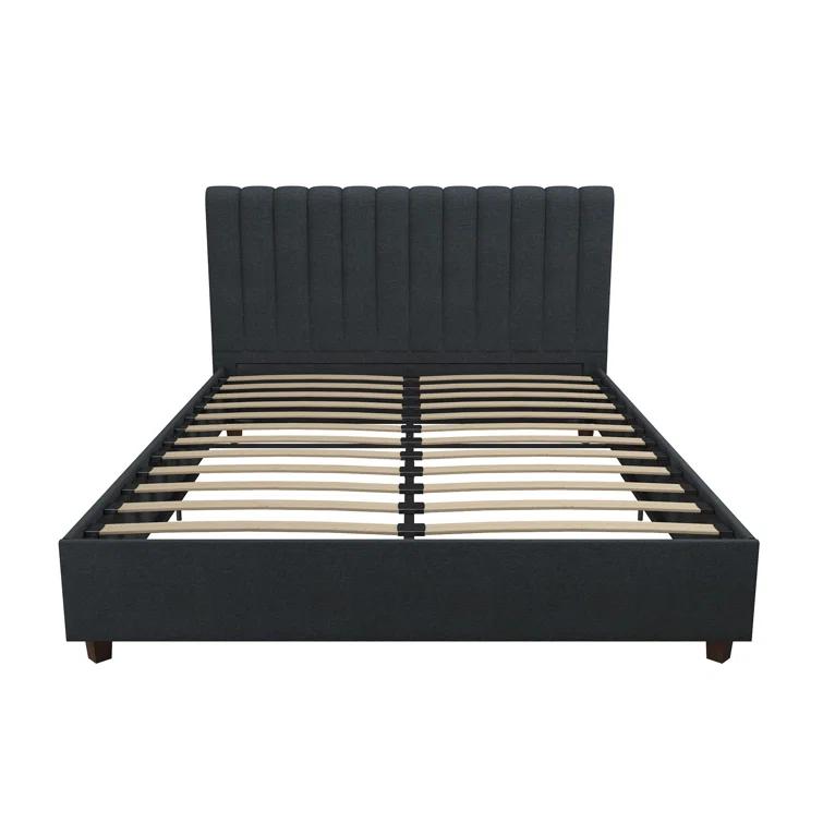 Novogratz Brittany Tufted Upholstered Platform Bed