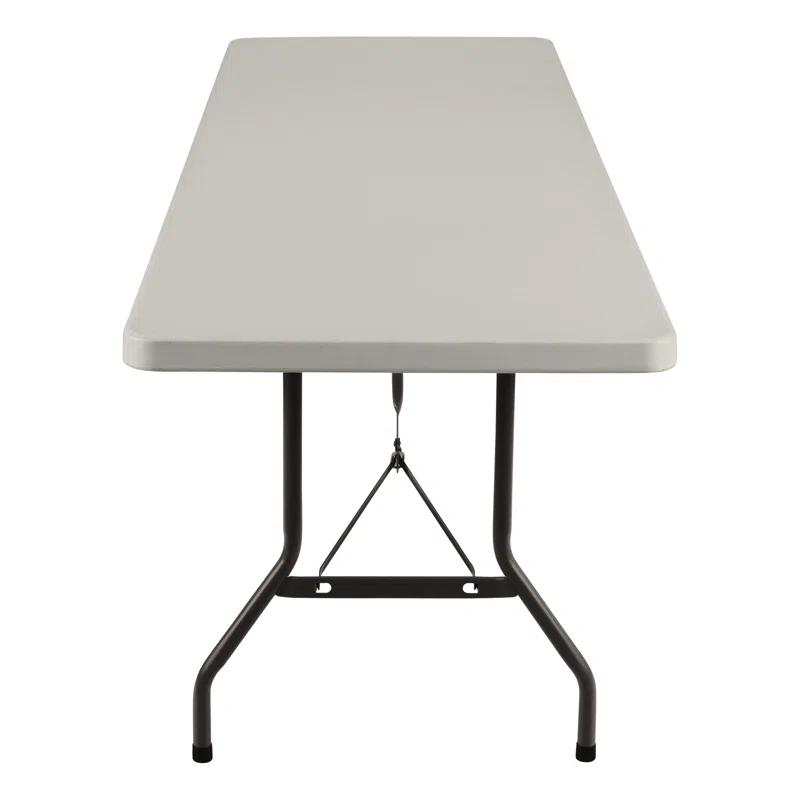 Rectangular Blow-Molded Plastic Indoor/Outdoor Folding Training Table