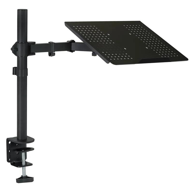 Mount-it Mount-It Height Adjustable Laptop Desk Stand with Articulating Vented Laptop Tray Mount & C-Clamp