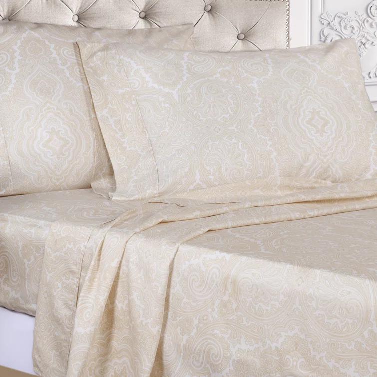 Superior Danford Reversible 600 Thread Count Cotton Poly Blend Duvet Cover Set
