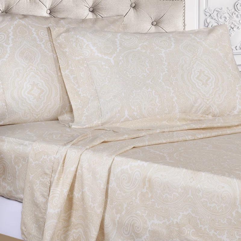 Superior Danford Reversible 600 Thread Count Cotton Poly Blend Duvet Cover Set
