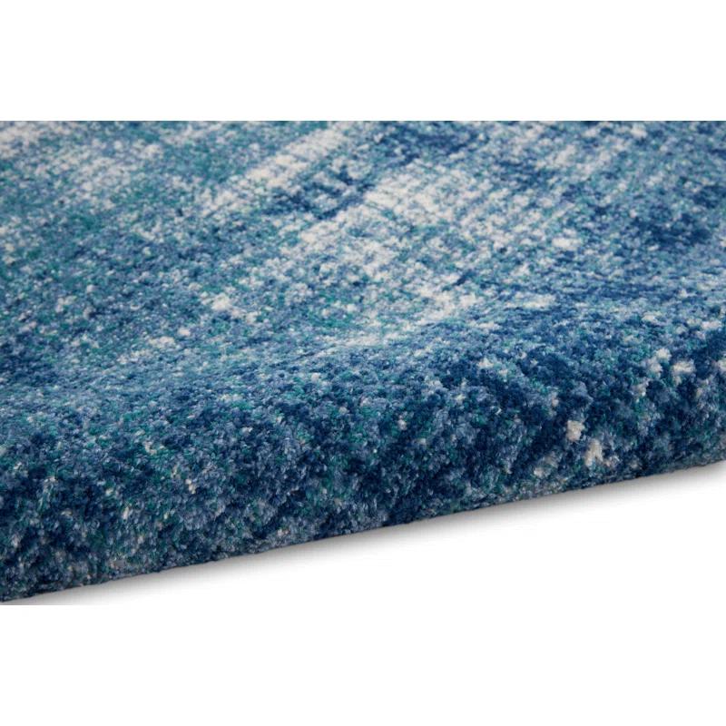 Calvin Klein Abstract Teal/Ivory/Blue Area Rug