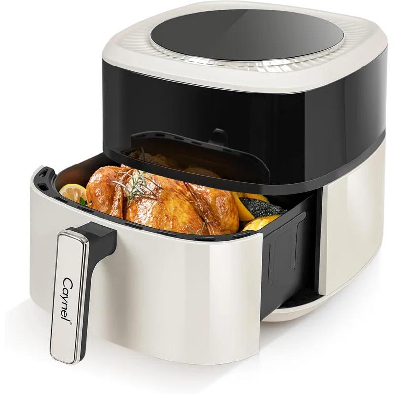 CAYNEL CAYNEL 1350W Digital Air Fryers 6.5QT Oilless Hot AirFryer for  Nonstick & Dishwasher Safe Basket - Beige