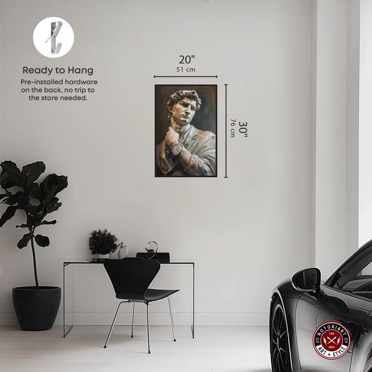 Notori Art Notoriart Classy Sculpture Framed Style 1 Piece Canvas Wall Art