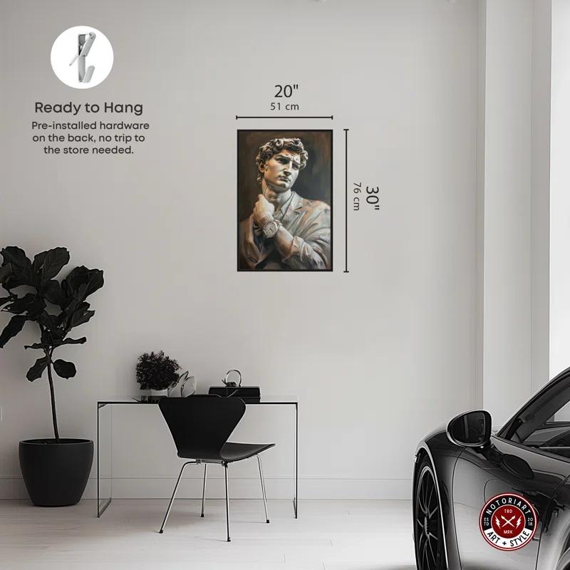 Notori Art Notoriart Classy Sculpture Framed Style 1 Piece Canvas Wall Art