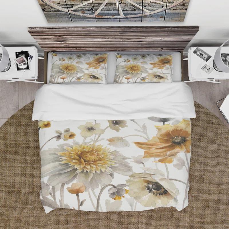 Design Art Farmhouse / Country No Floral Duvet Cover Set